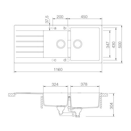 Kuchyňský dřez Schock Signus D-200 Magma, horní montáž