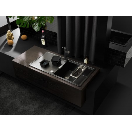 Kuchyňský dřez Schock Tia D-100L Magnolia, horní montáž