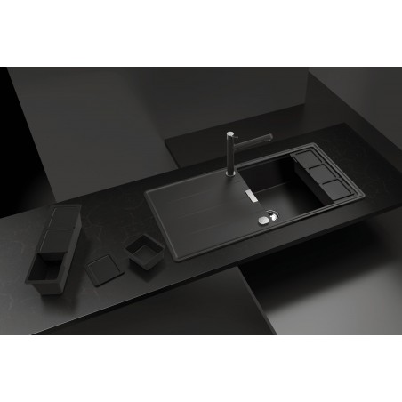 Kuchyňský dřez Schock Tia D-100L Magnolia, spodní montáž