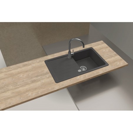 Kuchyňský dřez Schock Toledo D-100 Silverstone, spodní montáž