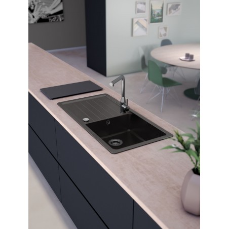 Kuchyňský dřez Schock Toledo D-100L Stone, spodní montáž