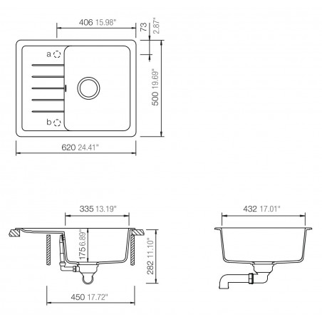 Kuchyňský dřez Schock Toledo D-100XS Silverstone, horní montáž