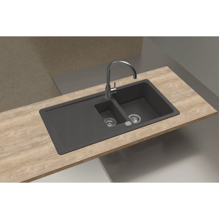 Kuchyňský dřez Schock Toledo D-150 Silverstone, spodní montáž
