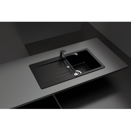Kuchyňský dřez Schock Typos D-100S Nero, horní montáž