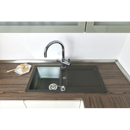 Kuchyňský dřez Schock Typos D-100S Nero, horní montáž