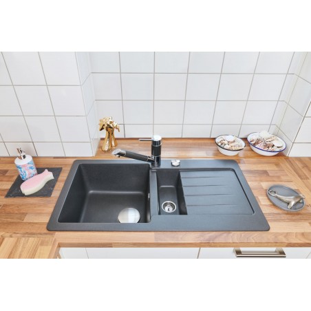 Kuchyňský dřez Schock Typos D-150S Nero, spodní montáž