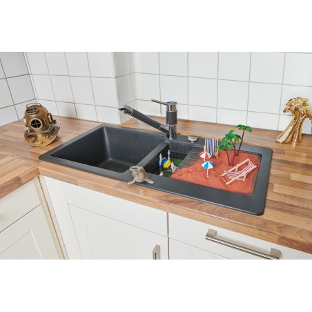 Kuchyňský dřez Schock Typos D-150S Onyx, horní montáž