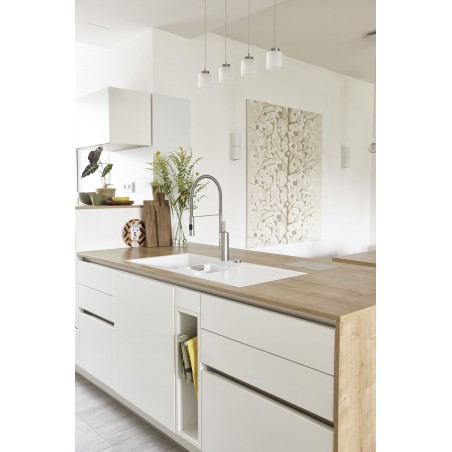 Kuchyňský dřez Schock Waterfall D-150 Silverstone, horní montáž