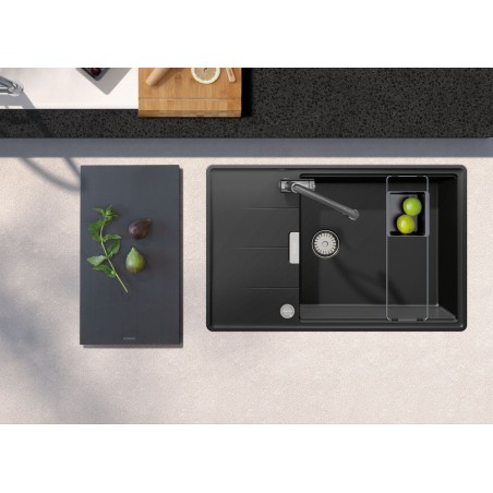 Kuchyňský dřez Schock Tia D-100LS Polaris + sada misek, horní montáž