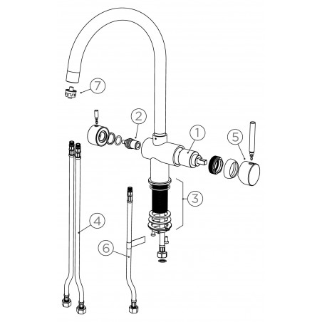 Kuchyňská baterie Schock Ares Nerez