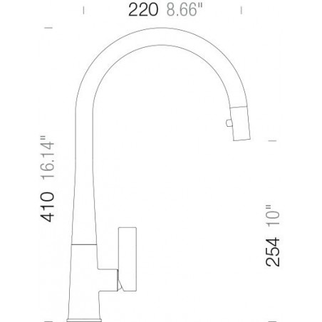 Kuchyňská baterie Schock Gota.120 Bílá