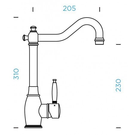 Kuchyňská baterie Schock Resi Nerez
