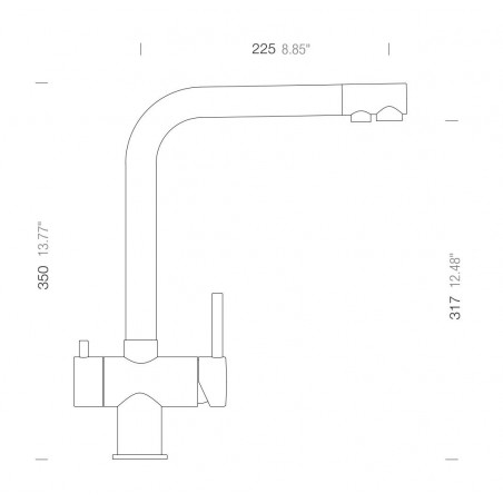 Kuchyňská baterie Schock Vitus Nerez
