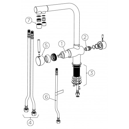 Kuchyňská baterie Schock Vitus Nerez