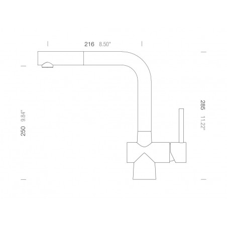 Kuchyňská baterie Schock Laios.120 Bronze