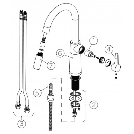 Kuchyňská baterie Schock SC-520.120 Silverstone