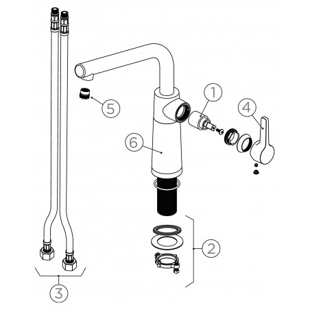 Kuchyňská baterie Schock SC-540 Magnolia
