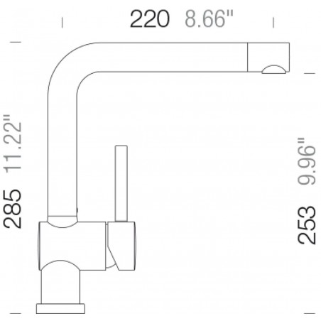 Kuchyňská baterie Schock Piega Bronze