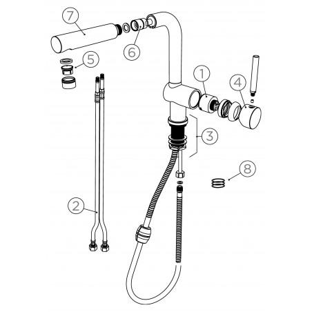 Kuchyňská baterie Schock Piega.120 Puro