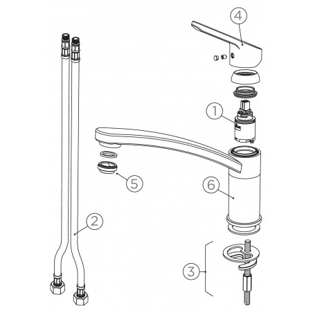 Kuchyňská baterie Schock SC-90 Stone
