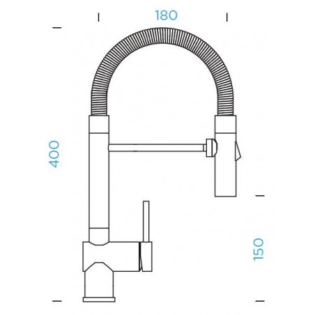 Kuchyňská baterie Schock Sina Nerez