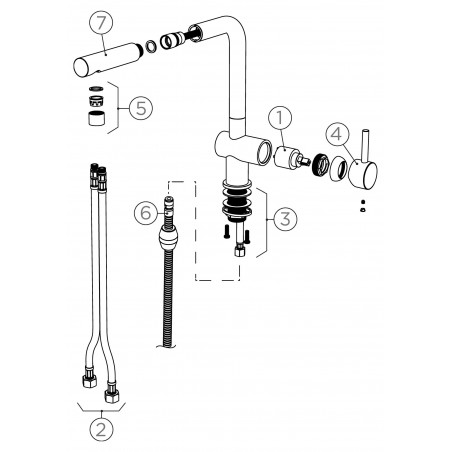 Kuchyňská baterie Schock Epos.120 Onyx