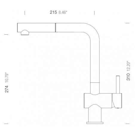Kuchyňská baterie Schock Epos.120 Chrom