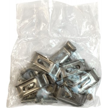 Sada příchytek pro spodní montáž dřezů, univerzální, 10 ks