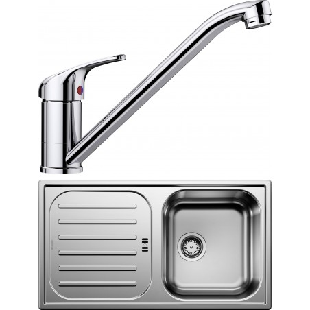 Set Blanco 06 - A (dřez Flex Pro 45 S Přírodní lesk + baterie Daras Chrom)