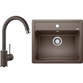 Set Blanco 07-C 25 (dřez Legra 6 Kávová + baterie Mida Kávová)