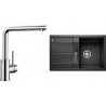 Set Blanco 11 - A (dřez Metra 45 S Černá + baterie Mila Chrom)