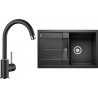 Set Blanco 11 - B (dřez Metra 45 S Černá + baterie Mida Černá)