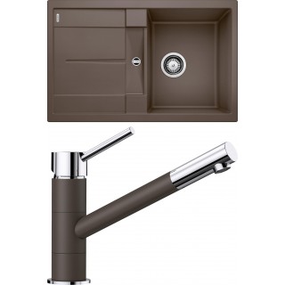 Set Blanco 09-C 25 (dřez Metra 45 S Kávová + baterie Kano Kávová)