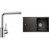 Set Blanco 12 - B (dřez Zia 5 S Černá + baterie Mila Chrom)