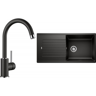 Set Blanco 12-D 25 (dřez Zia XL 6 S Černá + baterie Mida Černá)