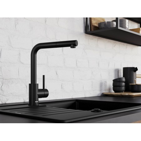 Kuchyňská baterie Blanco Mila-S Černá matná
