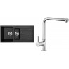 Set Sinks (dřez Perfecto 1000.1 Pureblack 26 + baterie Elka Chrom - lesklý)