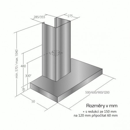 Odsavač par Cata Empire VIP KD 511120, dálkové ovládání