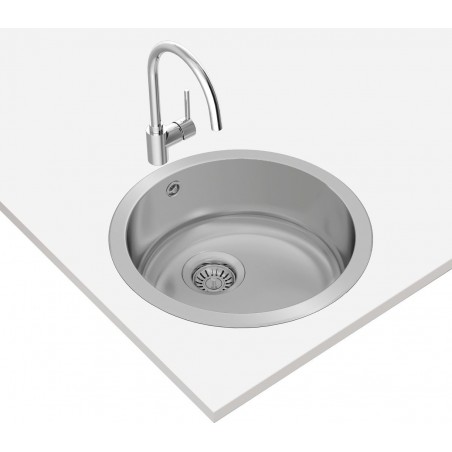 Kuchyňský dřez Teka Starbright 45 E-XN 1B RND X Nerez Kuchyňský dřez Teka Starbright 45 E-XN 1B RND X Nerez