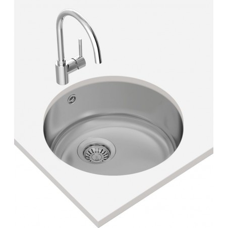 Kuchyňský dřez Teka Starbright 45 E-XN 1B RND X Nerez Kuchyňský dřez Teka Starbright 45 E-XN 1B RND X Nerez