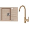 Set Alveus (dřez Rock 30 Beige 55 + baterie Tonia Beige 55)