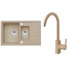 Set Alveus (dřez Intermezzo 70 Beige 55 + baterie Tonia Beige 55)