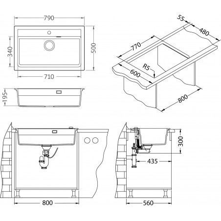 Kuchyňský dřez Alveus Atrox 40 Terra 22