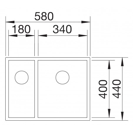Kuchyňský dřez Teka Flexlinea RS15 2B 580 X Nerez