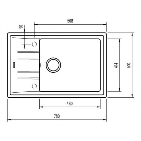 Kuchyňský dřez Teka Stone 60 S-TG Asphalt