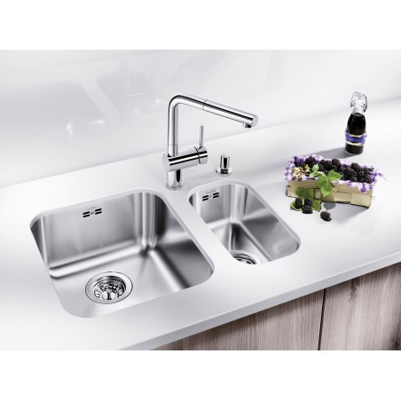 Kuchyňský dřez Blanco Supra 340-U Kartáčovaný, s táhlem Kuchyňský dřez Blanco Supra 340-U Kartáčovaný, s táhlem