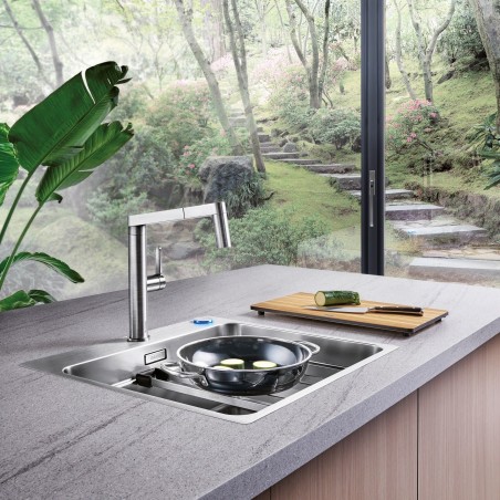 Kuchyňský dřez Blanco Etagon 500-IF/A, s táhlem