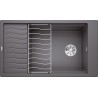 Kuchyňský dřez Blanco Elon XL 8 S, s odkapávací mřížkou, Šedá skála