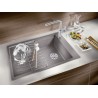 Kuchyňský dřez Blanco Elon XL 8 S, s odkapávací mřížkou, Šedá skála
