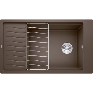 Kuchyňský dřez Blanco Elon XL 8 S Kávová, s odkapávací mřížkou, bez excentru
